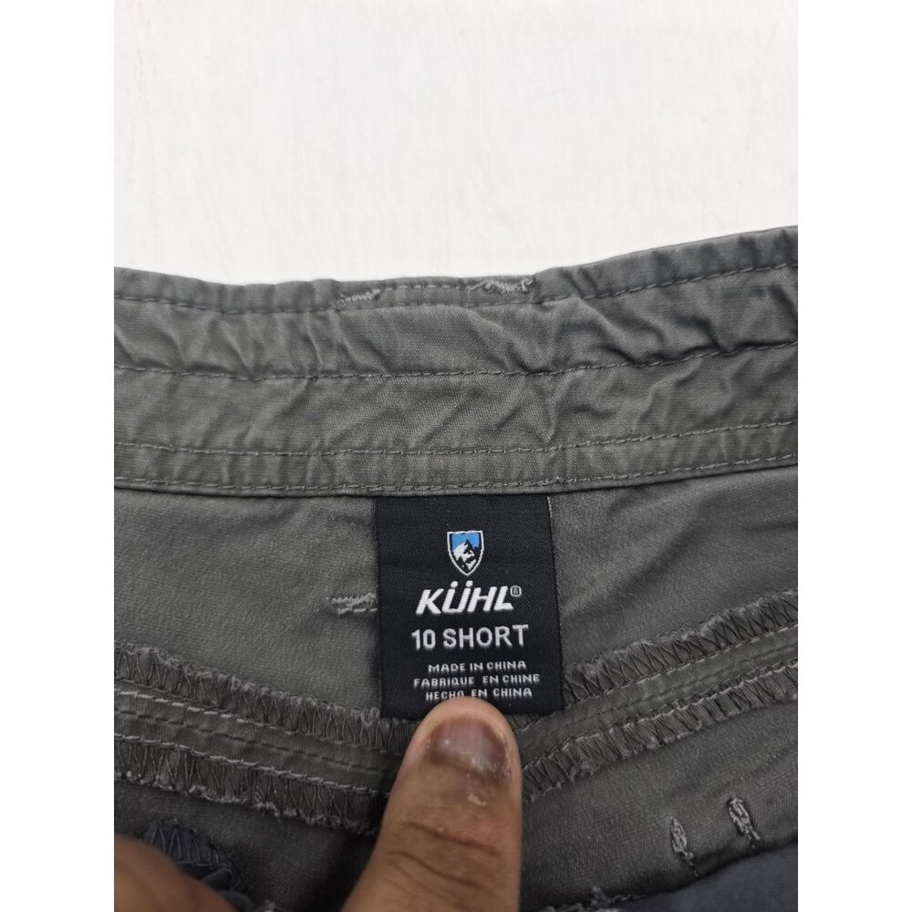 Kuhl Shorts Womens 10 Olive Green Stretch Outdoor Utility Hiking Casual Cargo - Picture 6 of 7